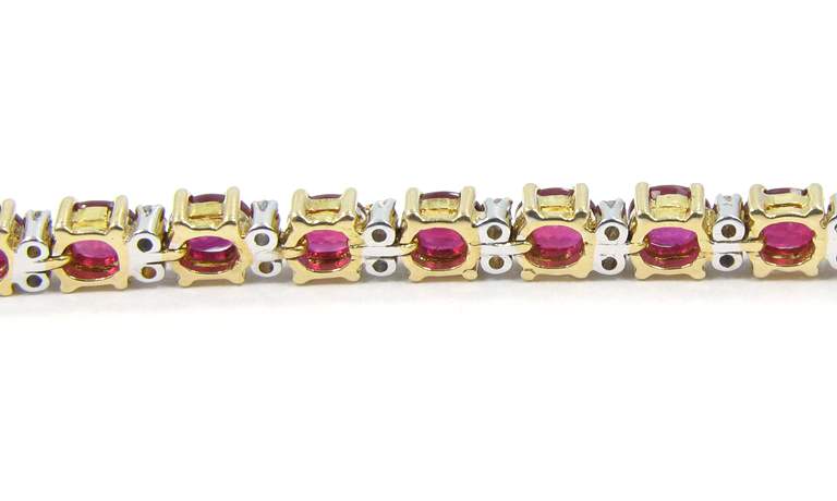 Ruby And Diamond Bracelet