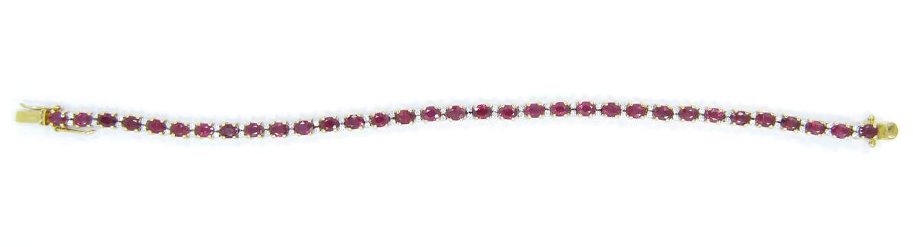 Ruby And Diamond Bracelet