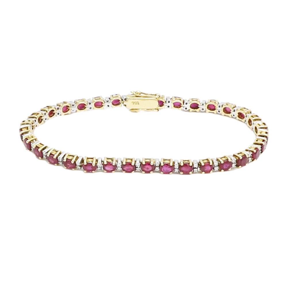 Ruby And Diamond Bracelet