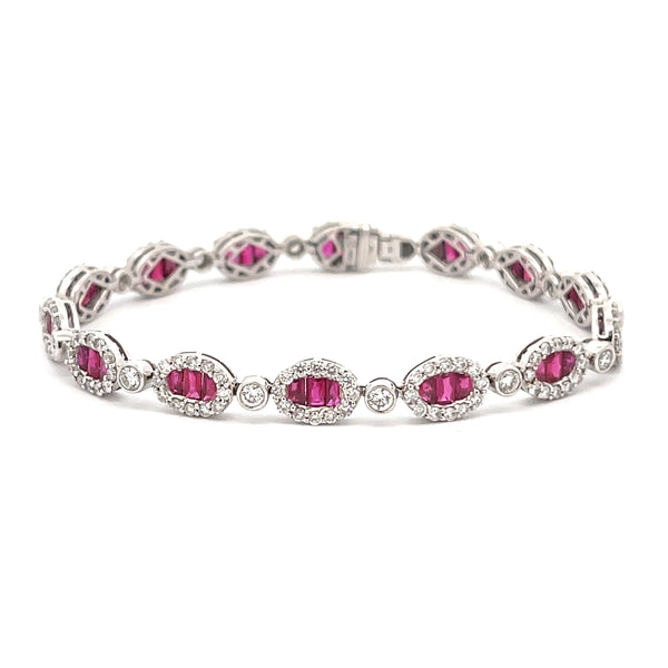 Ruby And Diamond Bracelet