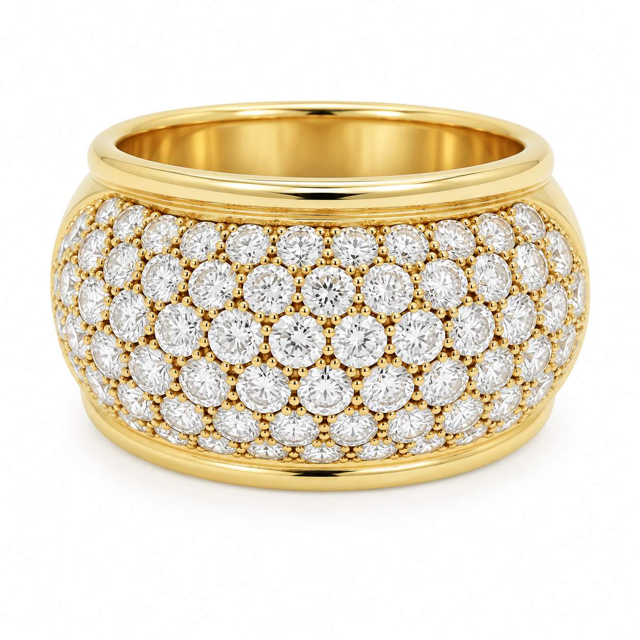 Pave Diamond Wide Ring