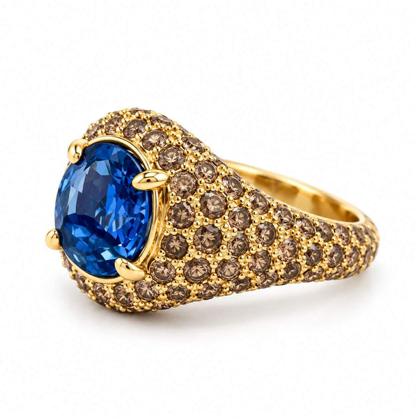 Sapphire & Diamond Ring