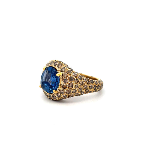 Sapphire & Diamond Ring