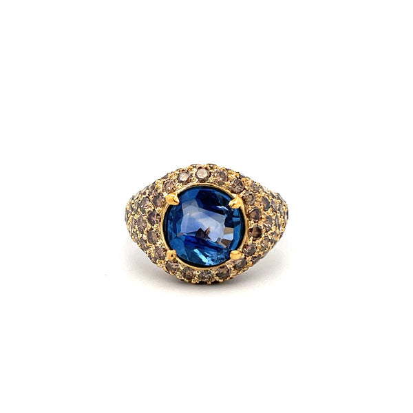 Sapphire & Diamond Ring