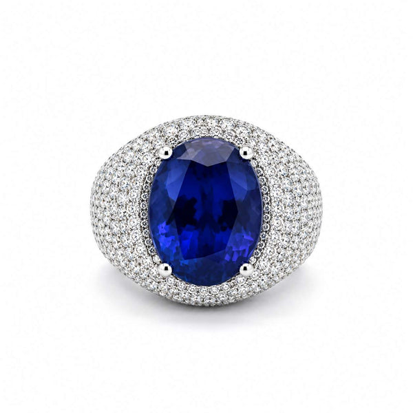 Tanzanite And Diamond Ring