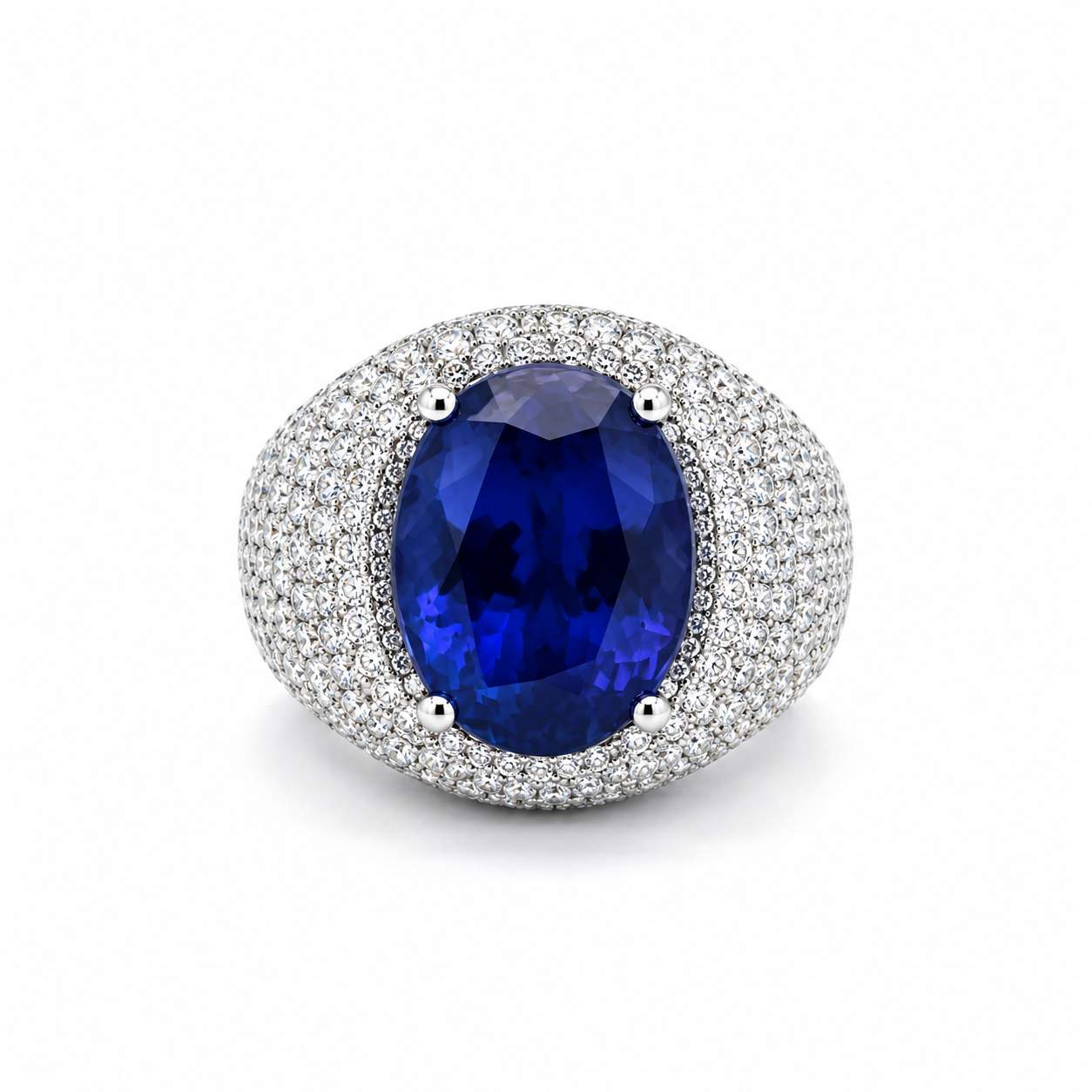Tanzanite And Diamond Ring