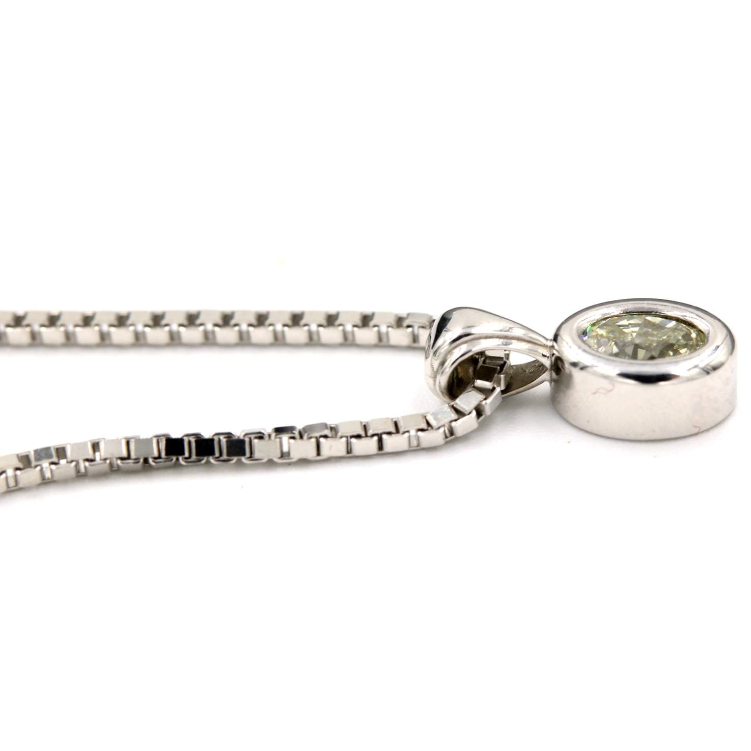 Diamond Solitaire Pendant Necklace