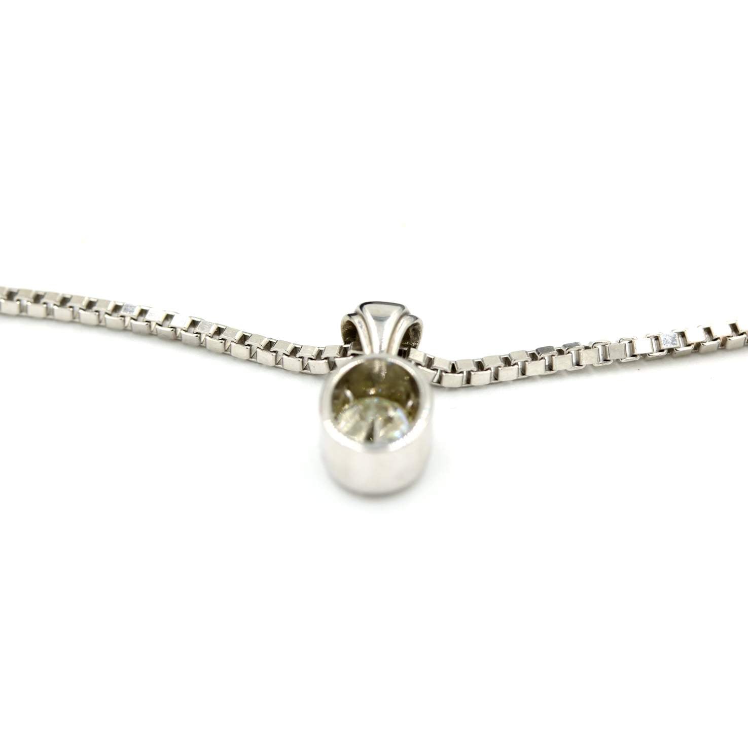 Diamond Solitaire Pendant Necklace
