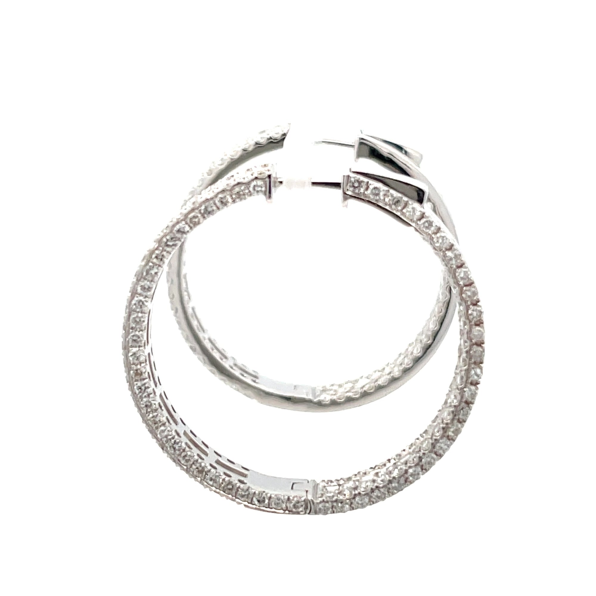 Diamond Hoop Earrings