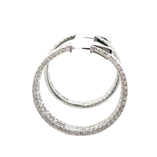Diamond Hoop Earrings
