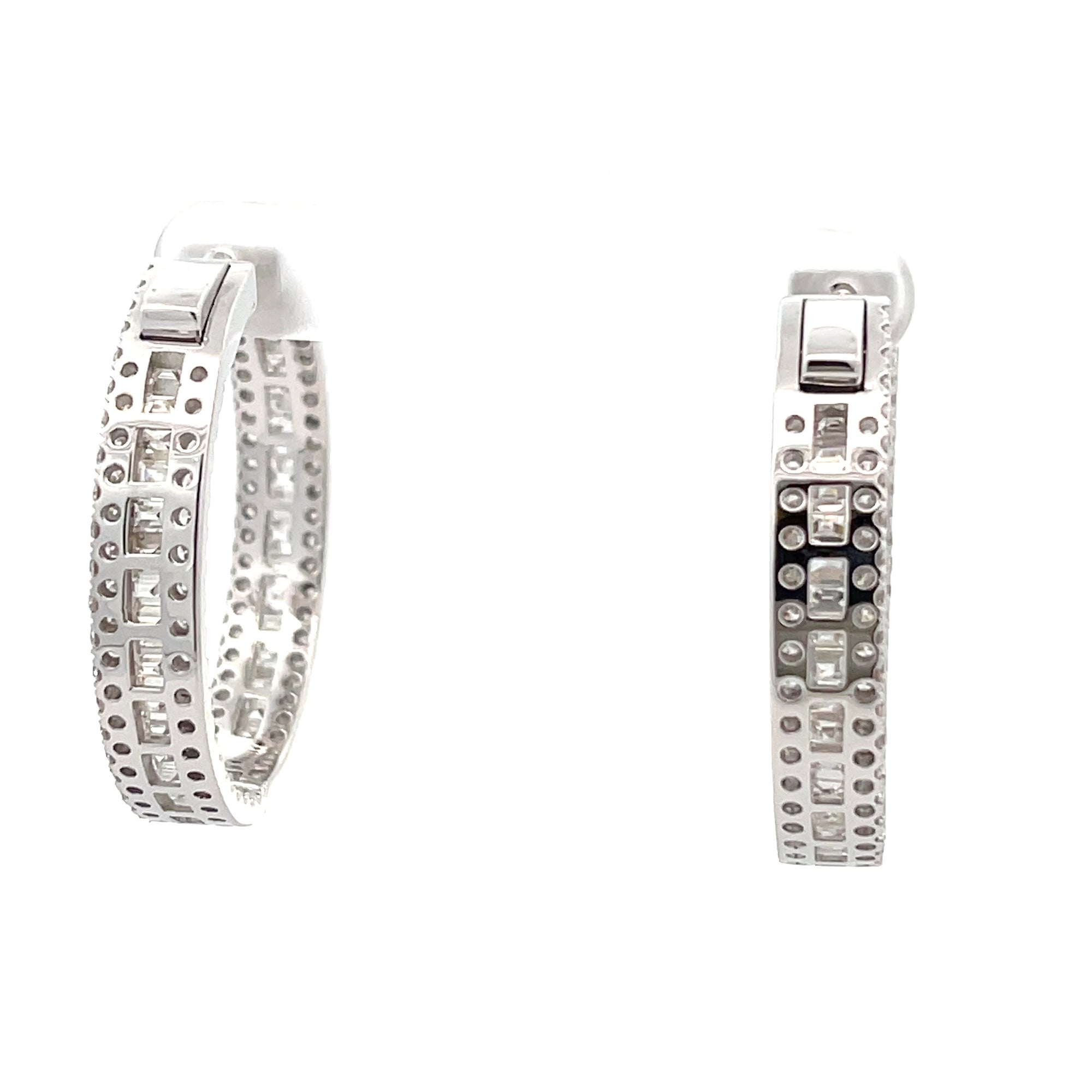 Diamond Hoop Earrings