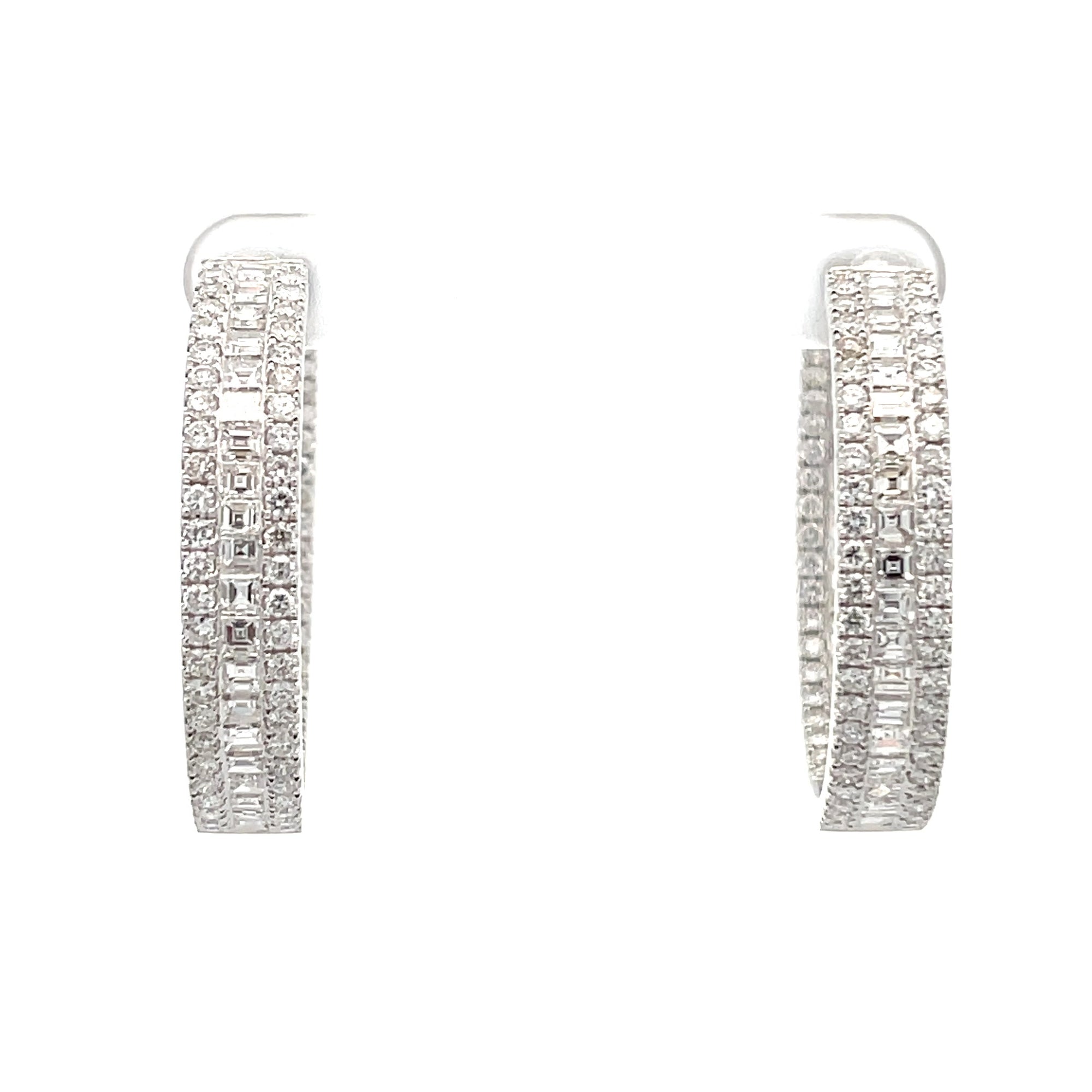 Diamond Hoop Earrings