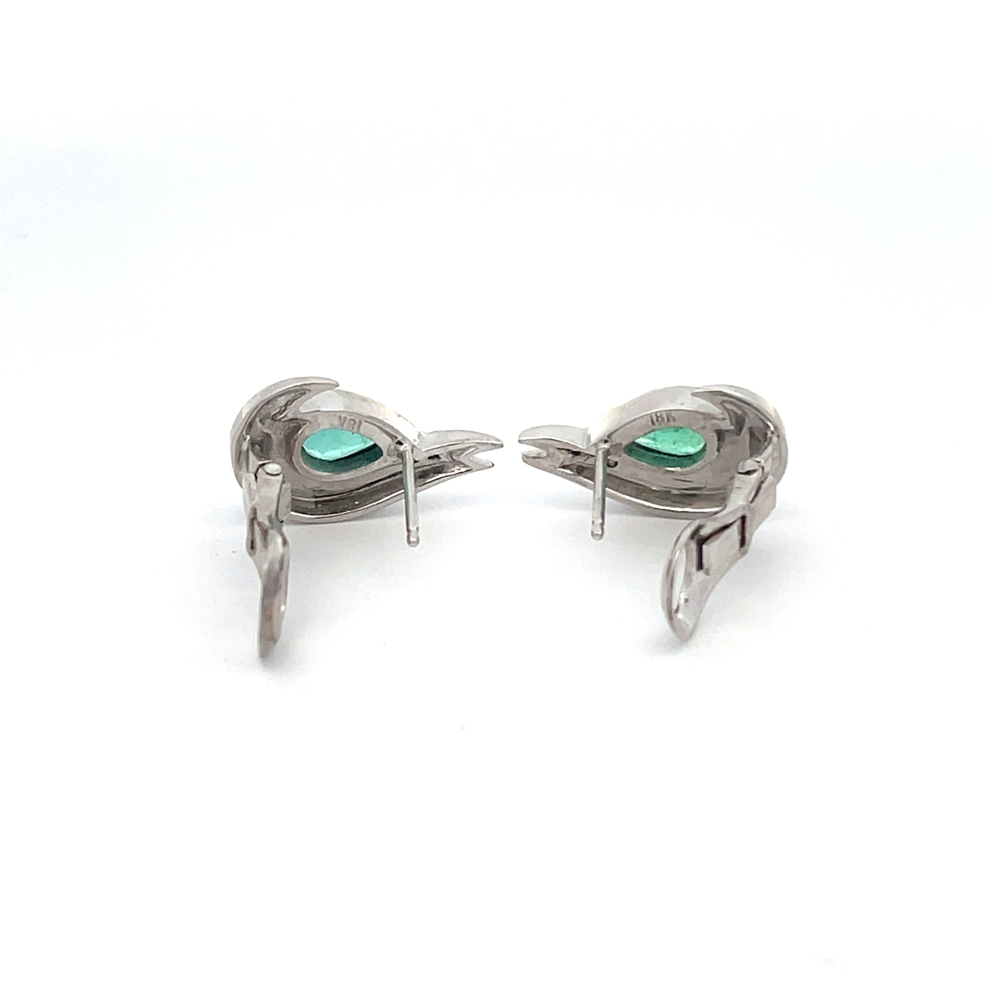 Fiery Emerald Earrings