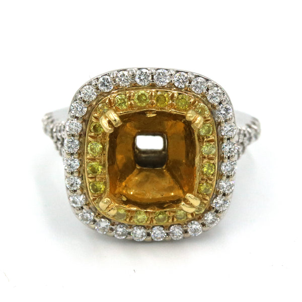 FANCY YELLOW DIAMOND RING