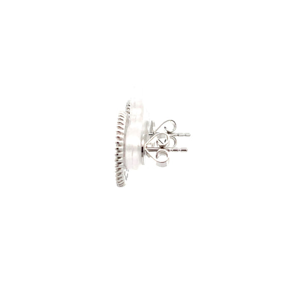 Diamond Disc Earrings