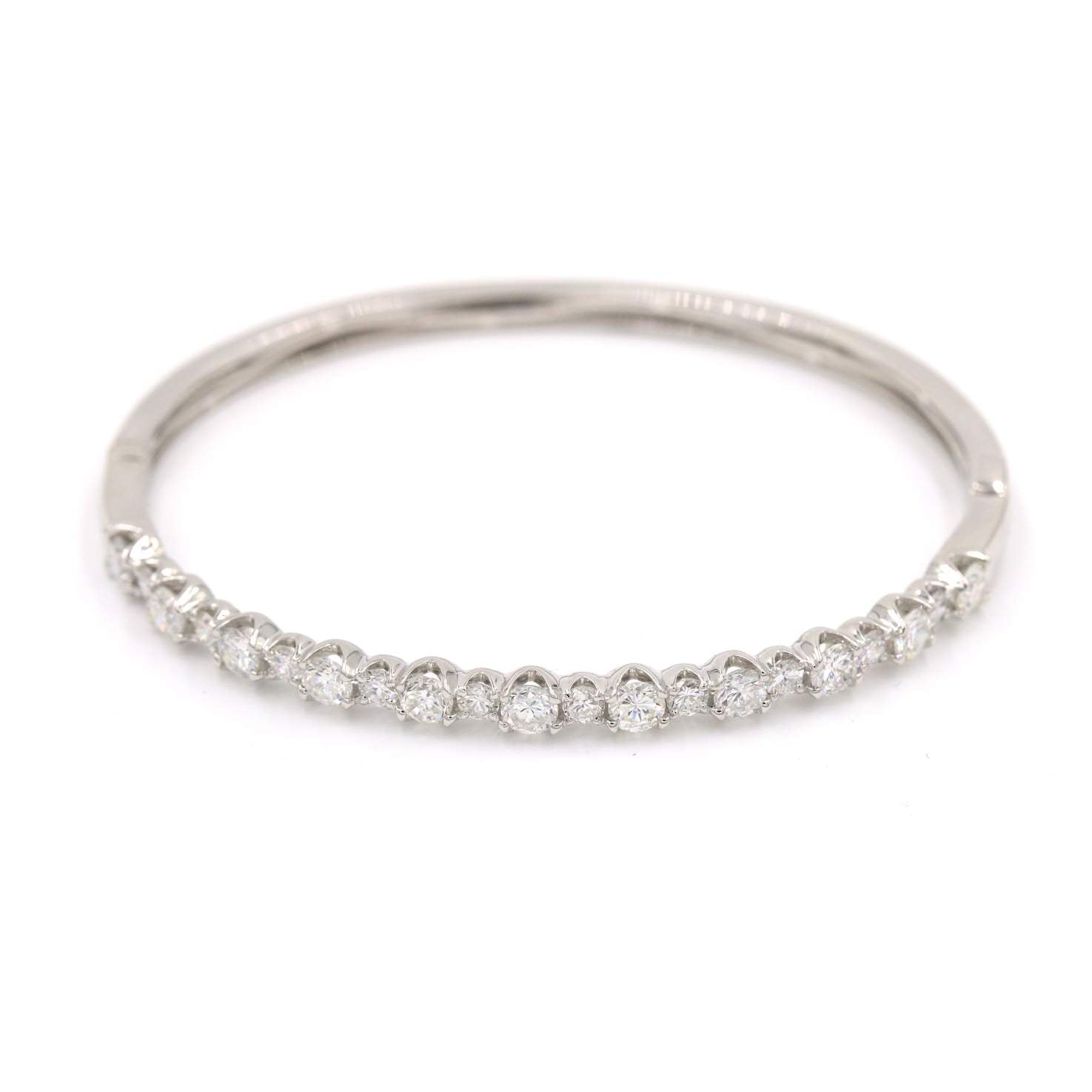 Diamond Half-Way Around Bangle