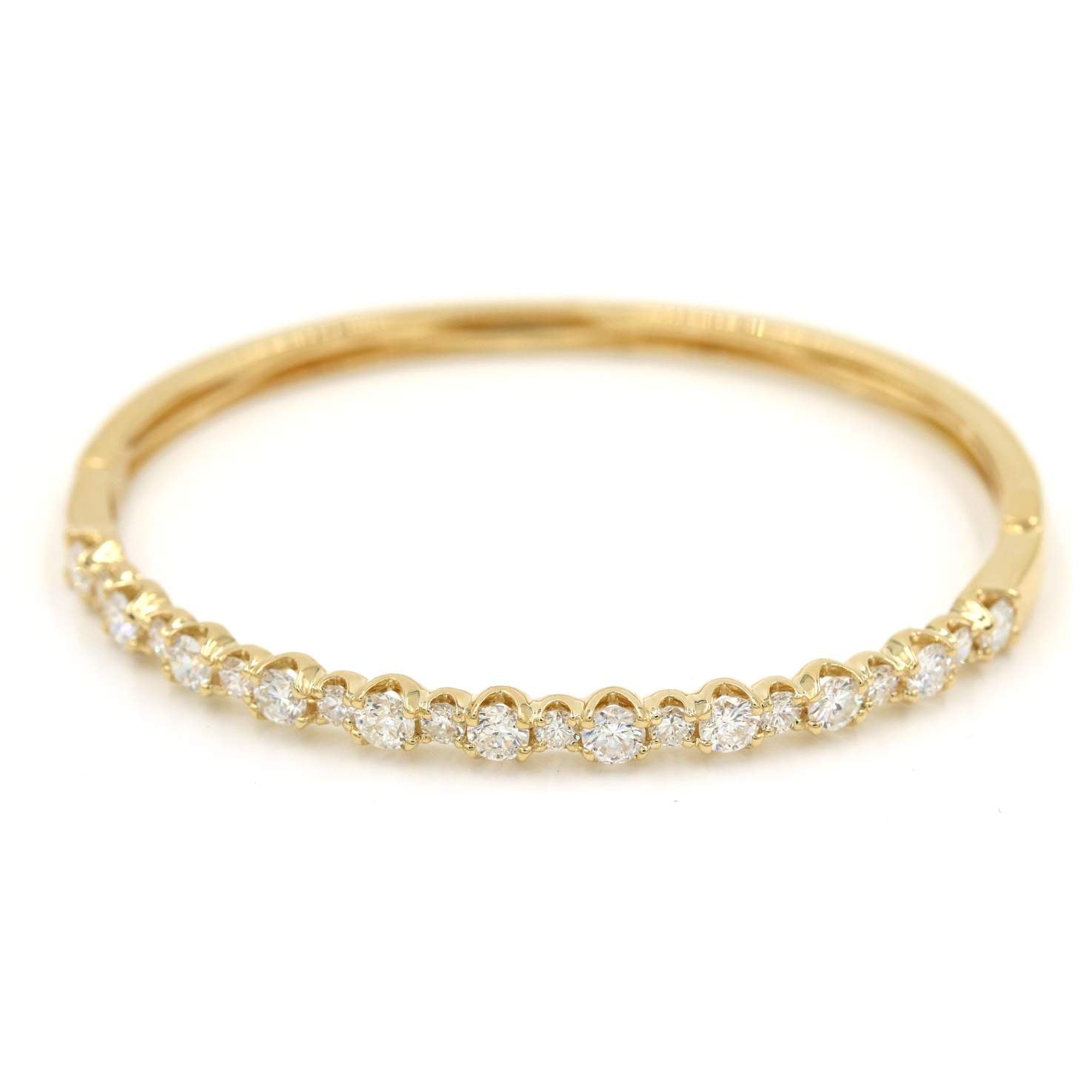 Half-Way Diamond Bangle