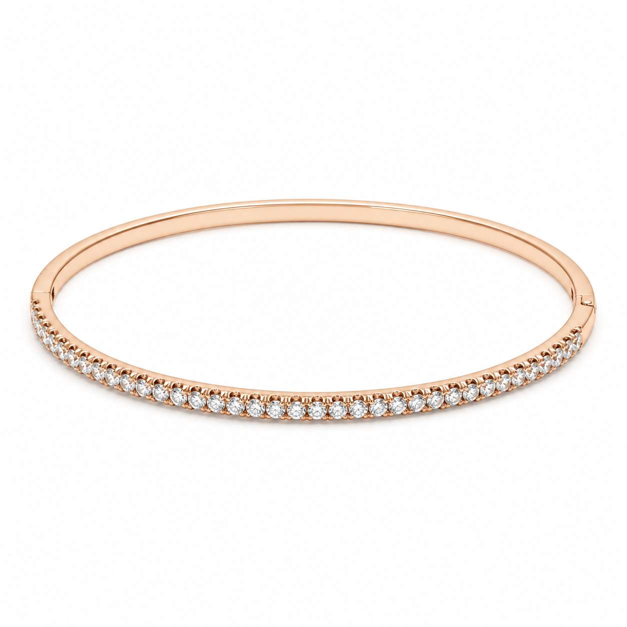 Half-Way Diamond Bangle