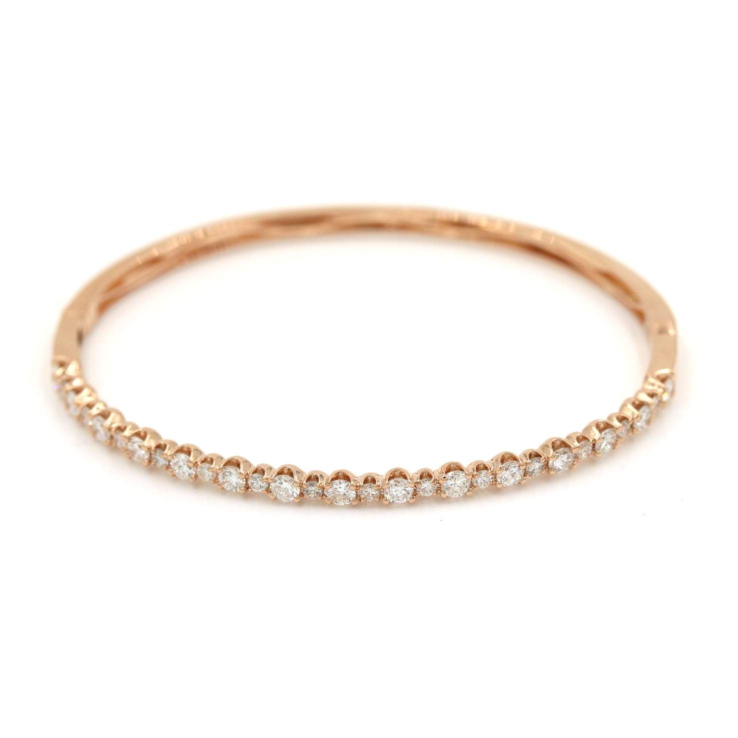 Half-Way Diamond Bangle