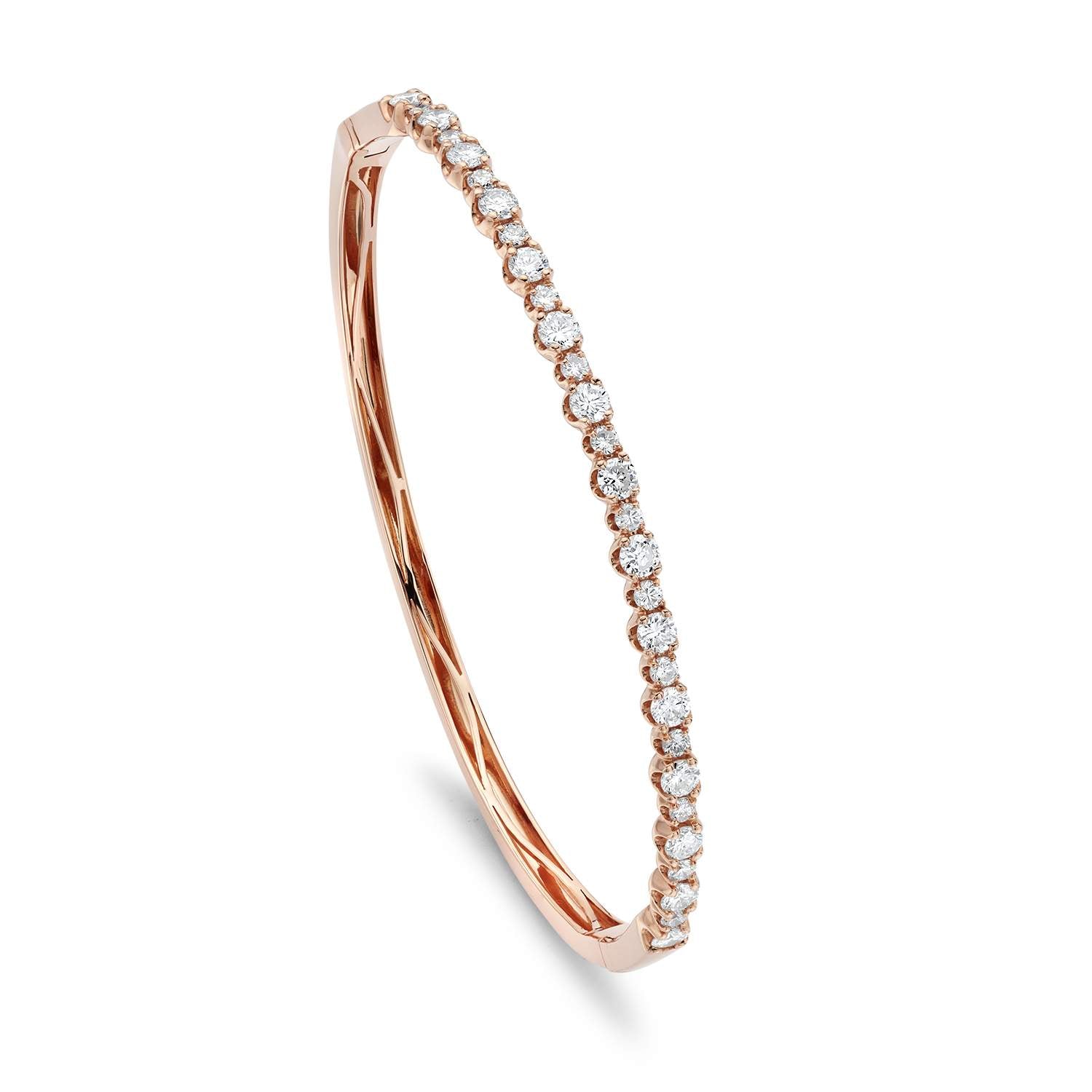 Half-Way Diamond Bangle