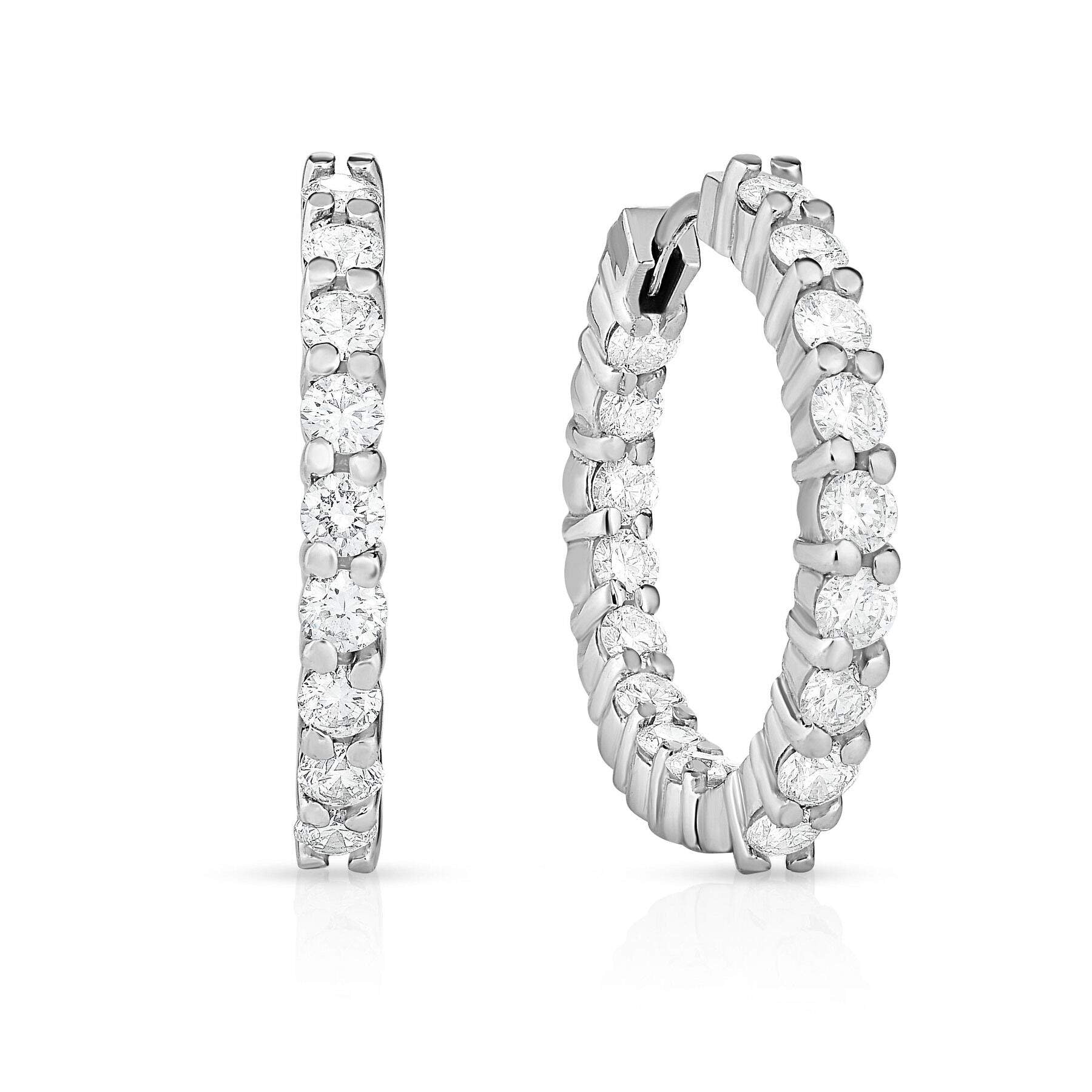 Roberto Coin In/Out Hoop Earrings