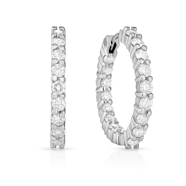 Roberto Coin In/Out Hoop Earrings