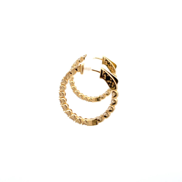 Diamond Hoop Earrings