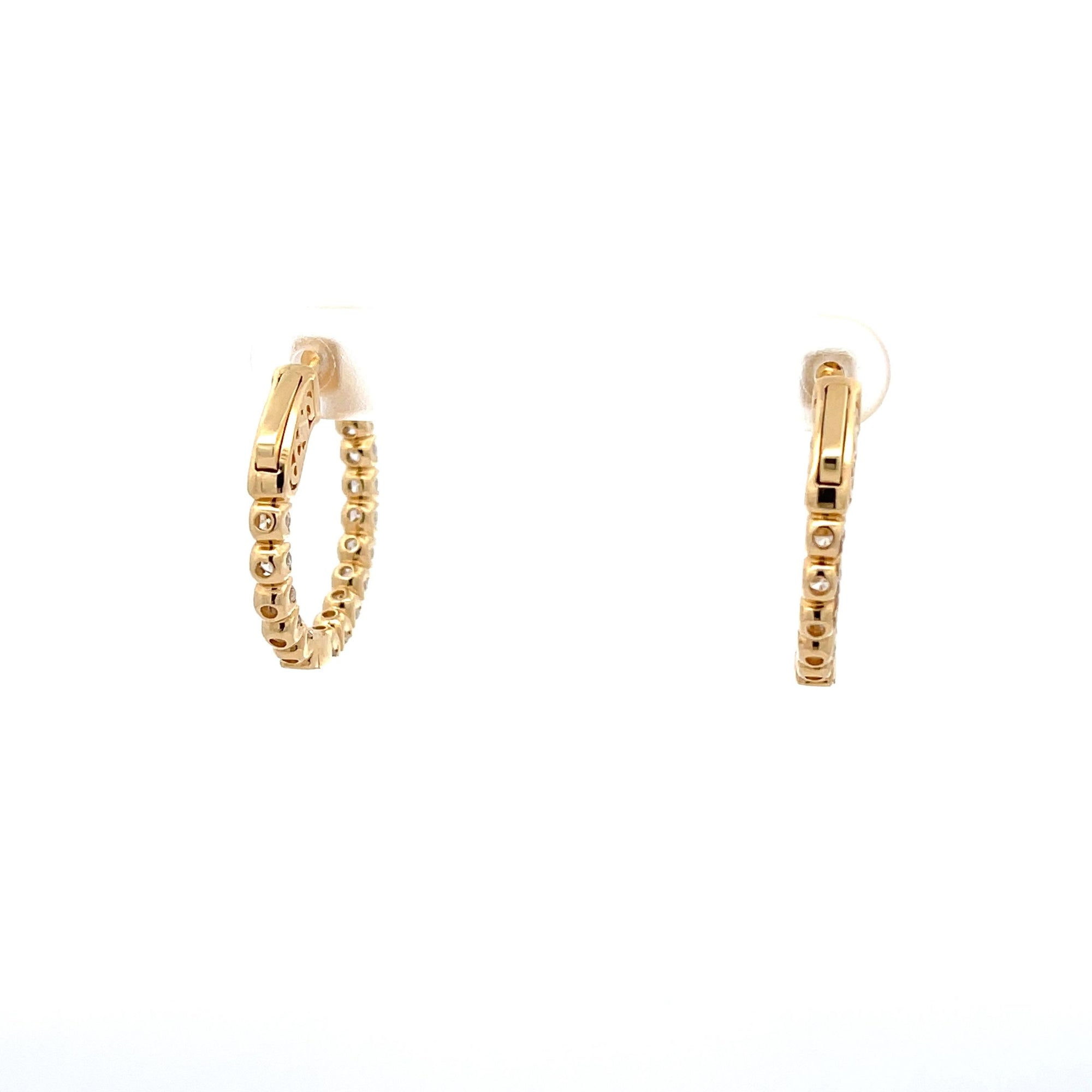 Diamond Hoop Earrings