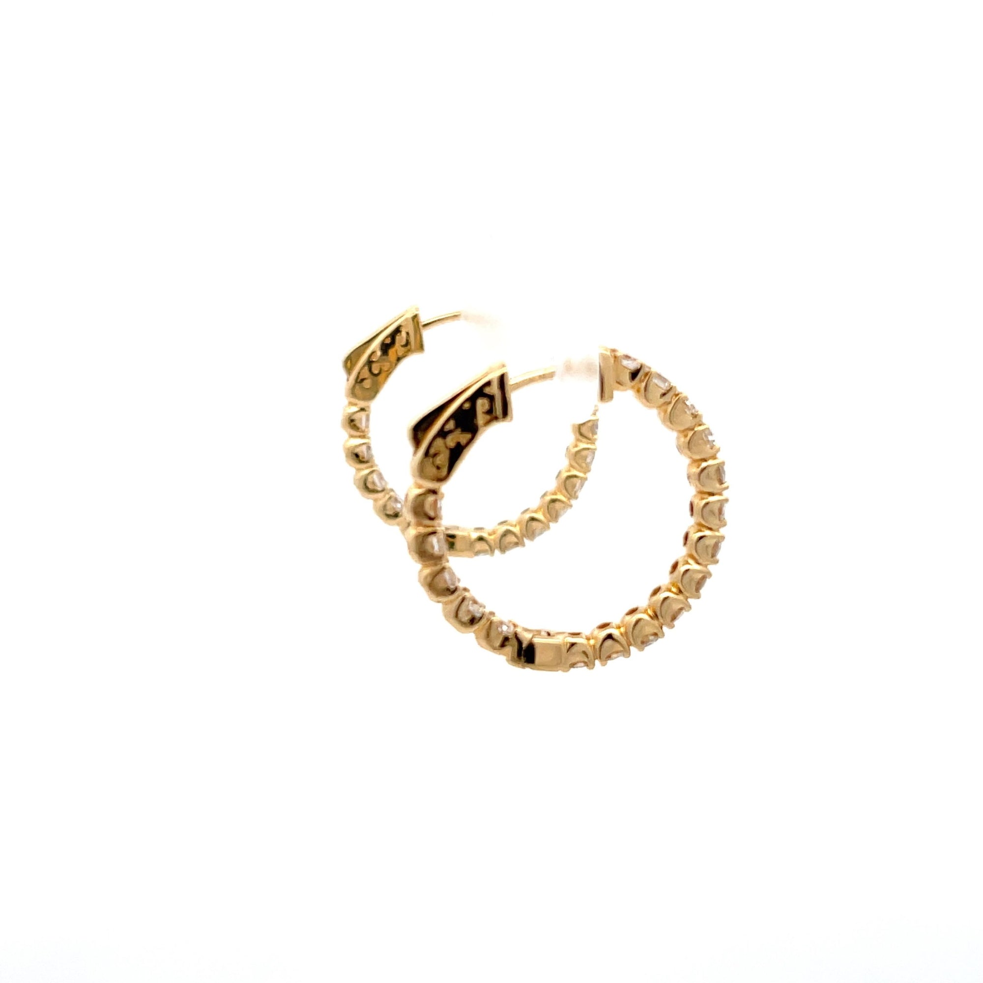 Diamond Hoop Earrings