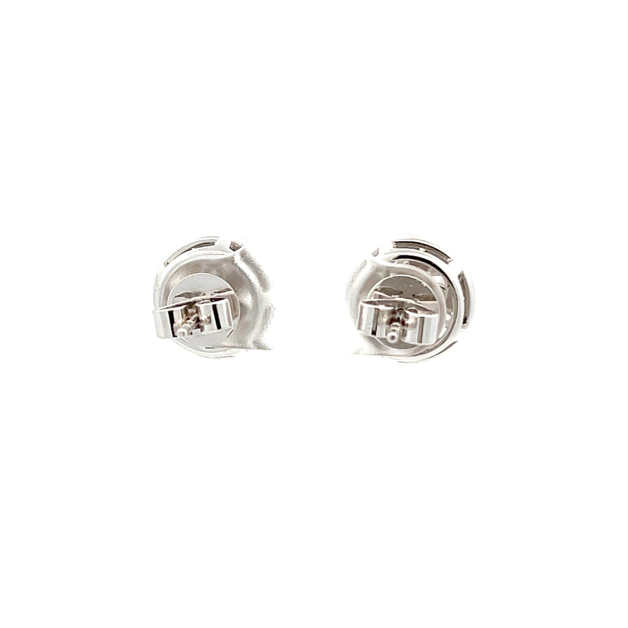 Diamond Cluster Flower Earrings