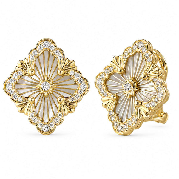 Buccellati Opera Tulle Button Earrings