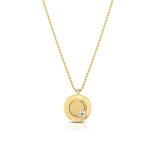 Roberto Coin Love In Verona Disc Necklace