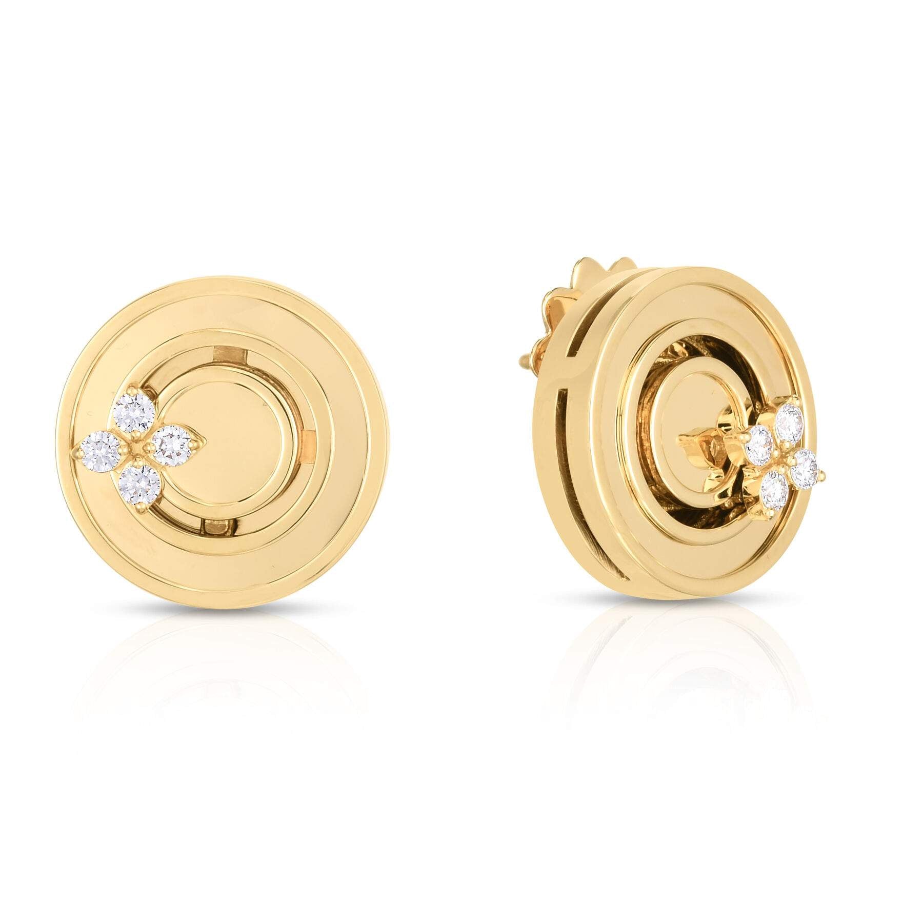 Roberto Coin Love In Verona Disc Earrings
