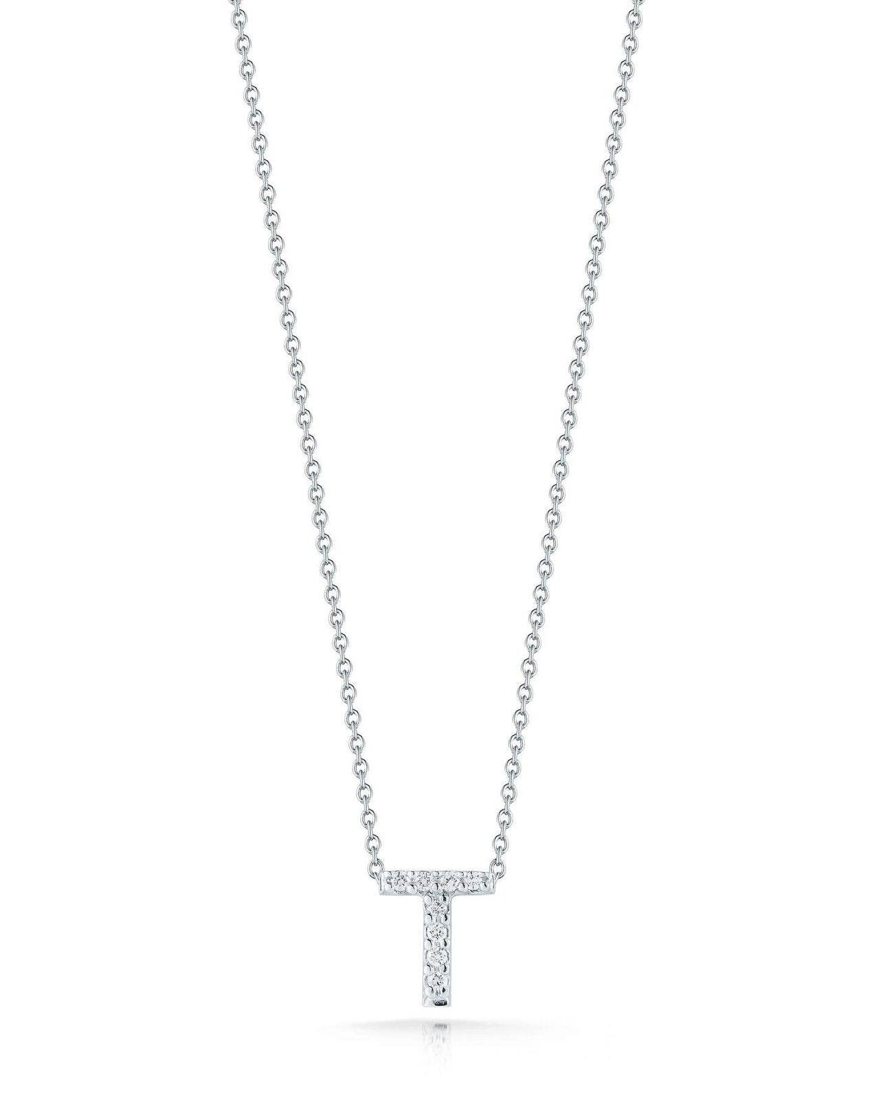 Roberto Coin Tiny Treasure Love Letter "T" Pendant Necklace