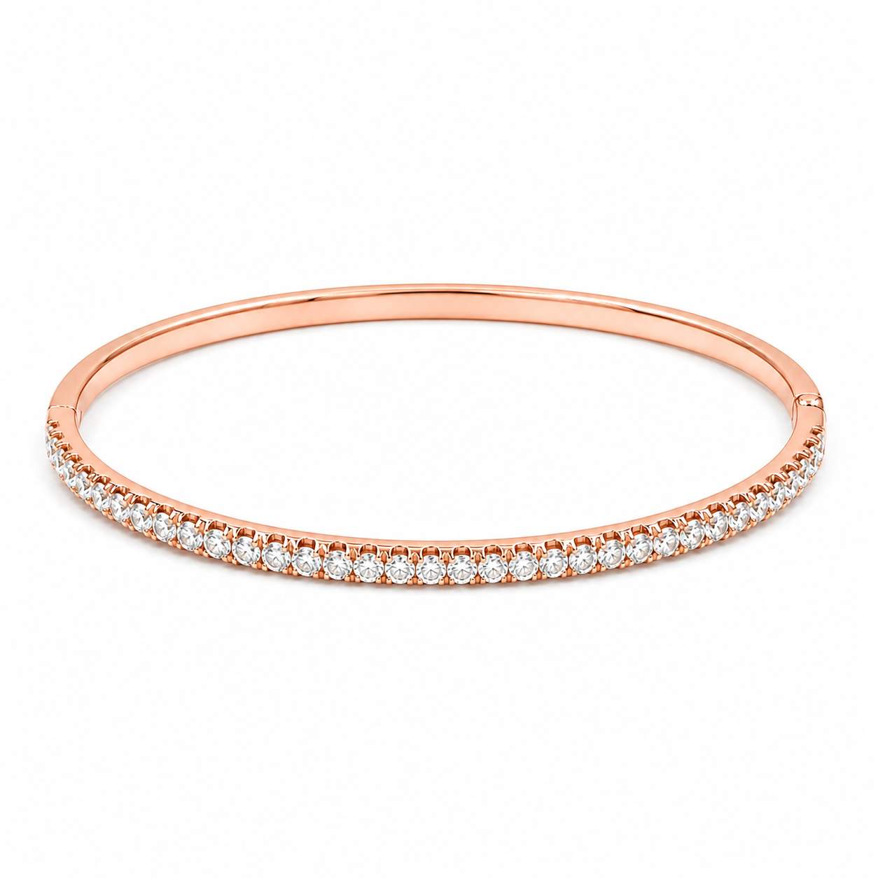 Half-Way Diamond Bangle