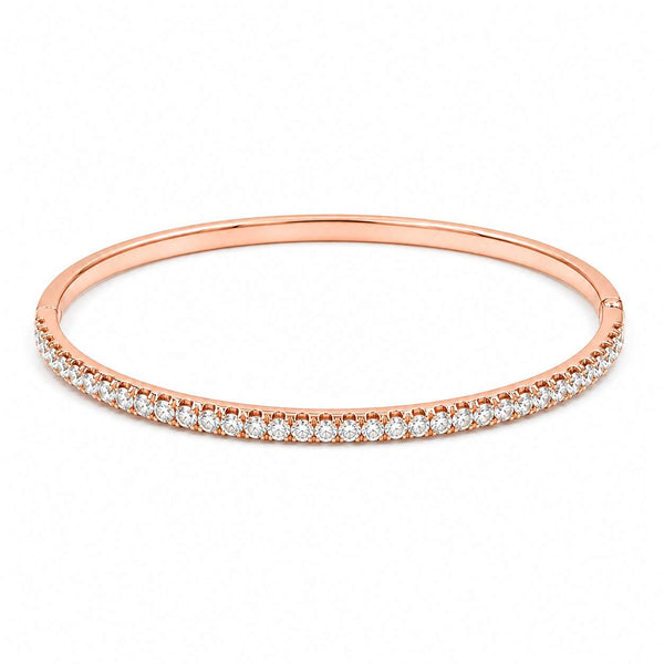 Half-Way Diamond Bangle