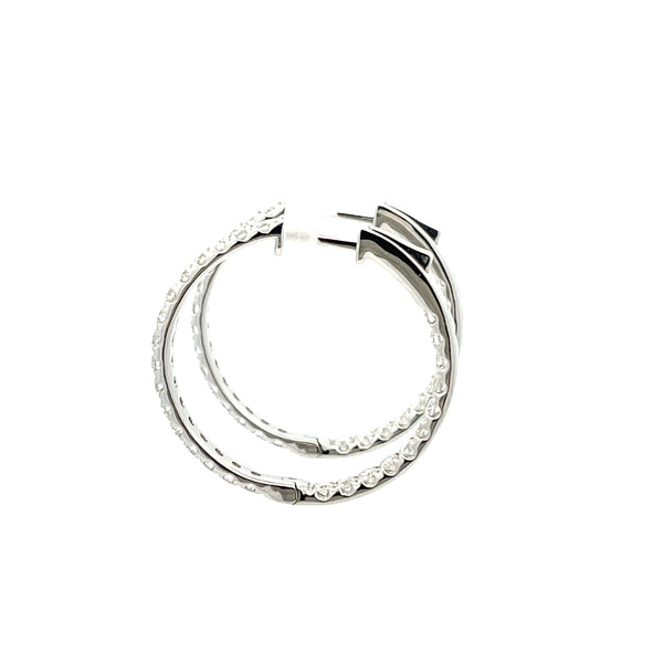 Diamond Hoop Earrings