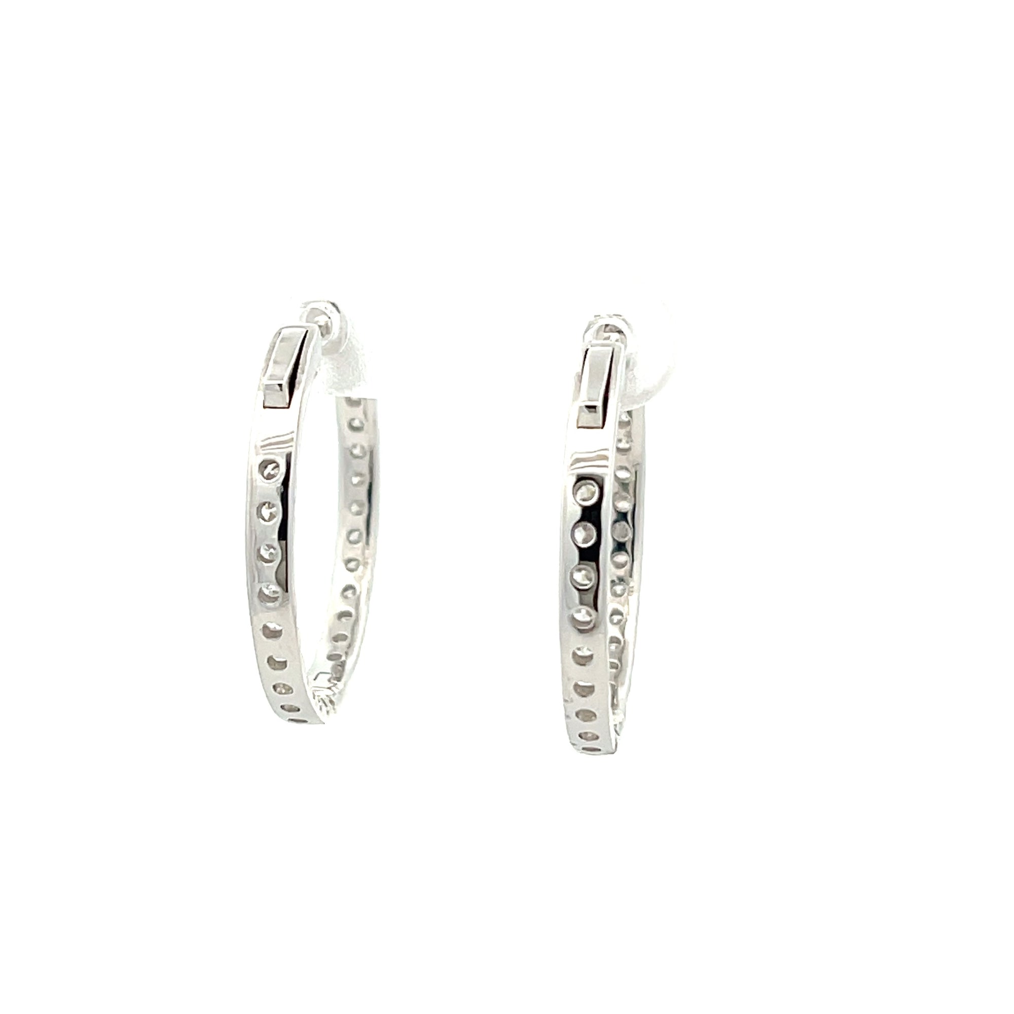 Diamond Hoop Earrings