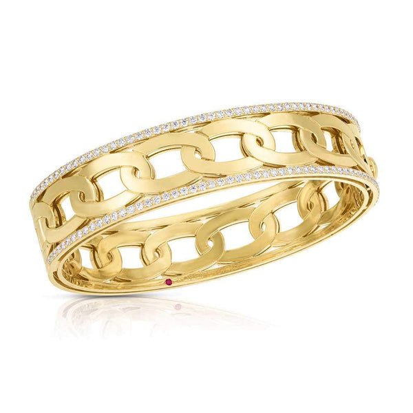 Roberto Coin Navarra Wide Edge Bangle