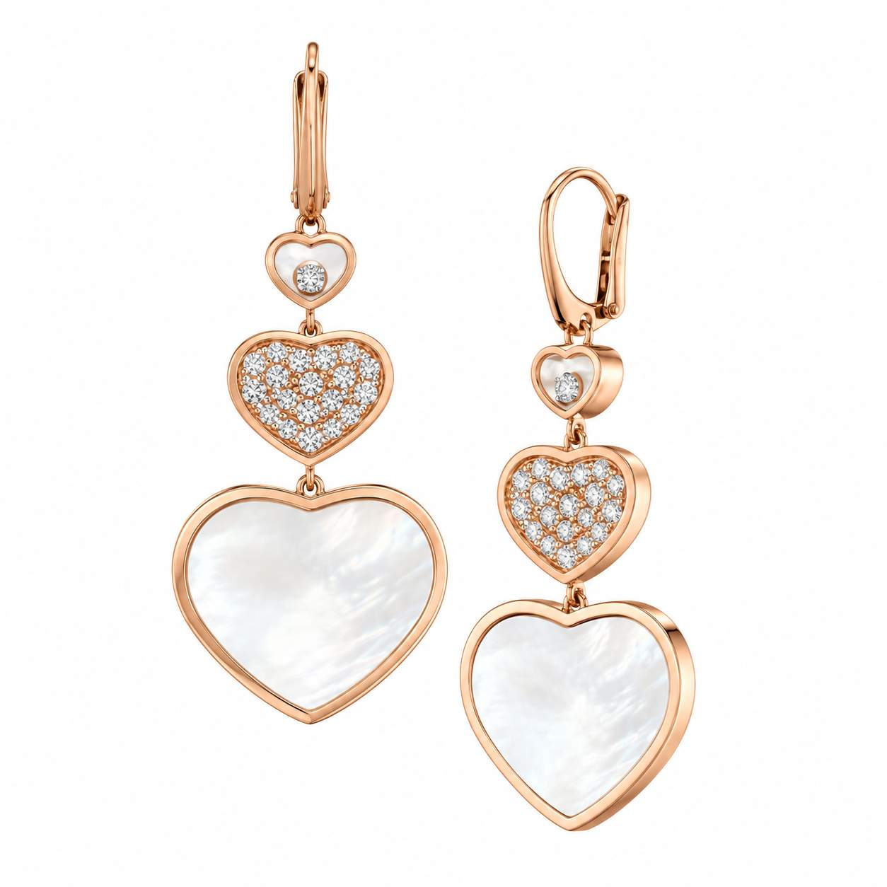 Chopard Happy Hearts Dangle Earrings