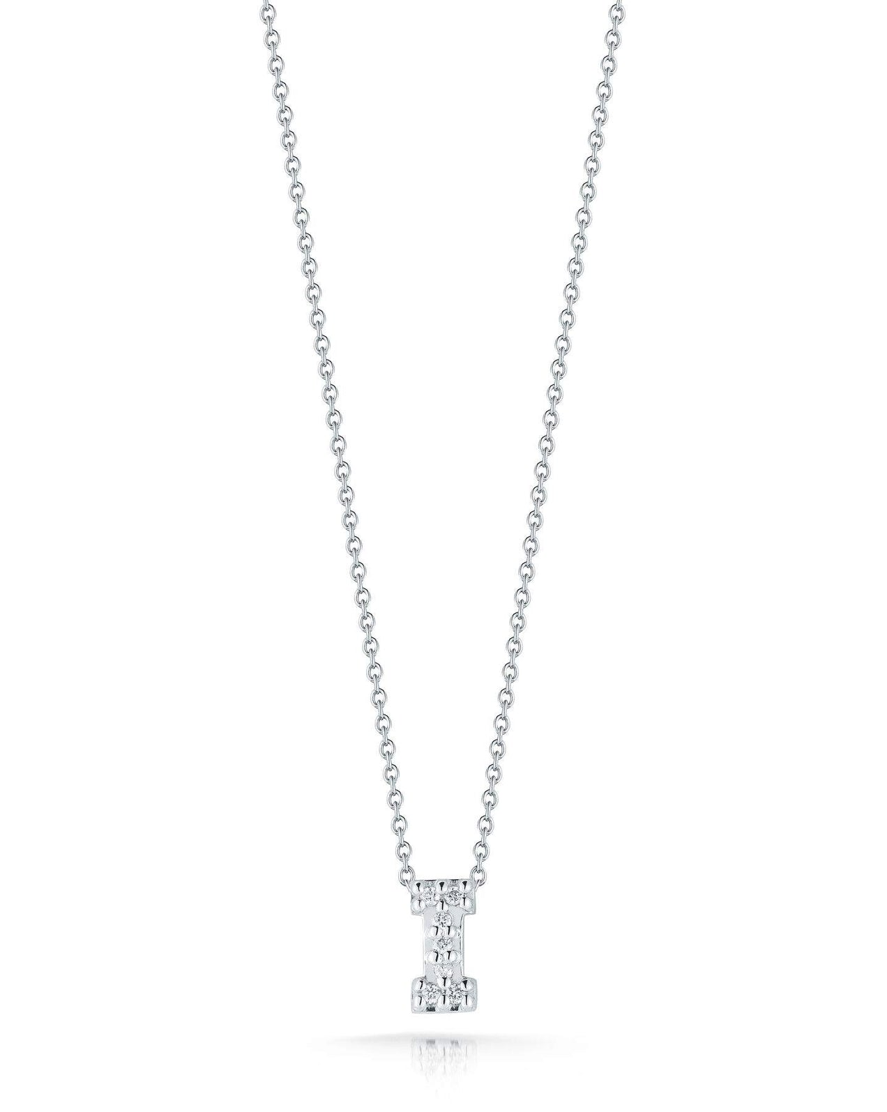 Roberto Coin Tiny Treasure Love Letter "I" Pendant Necklace