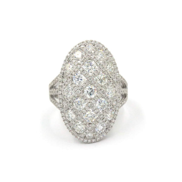 Diamond Oval Ring