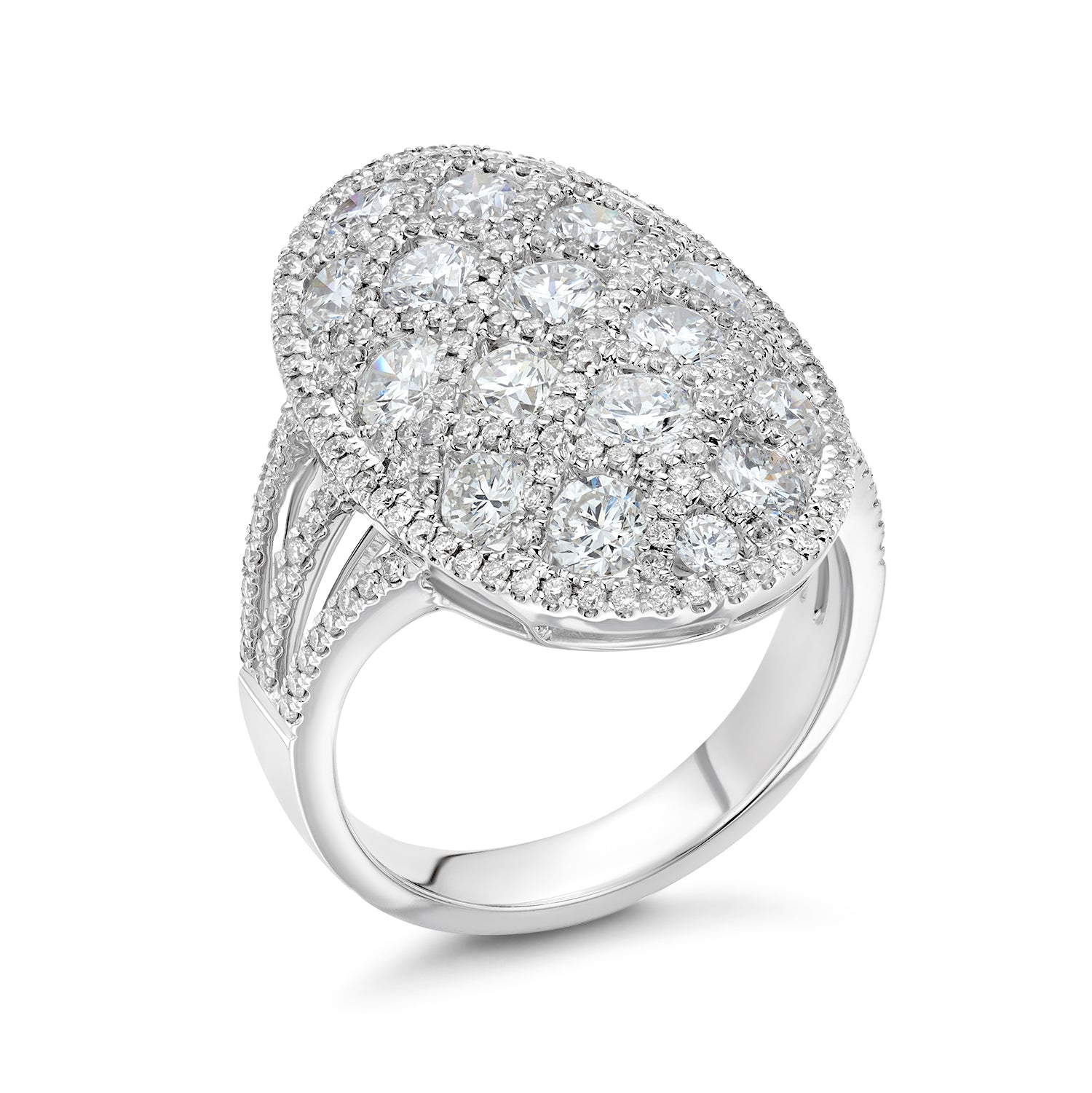 Diamond Oval Ring