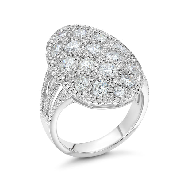 Diamond Oval Ring