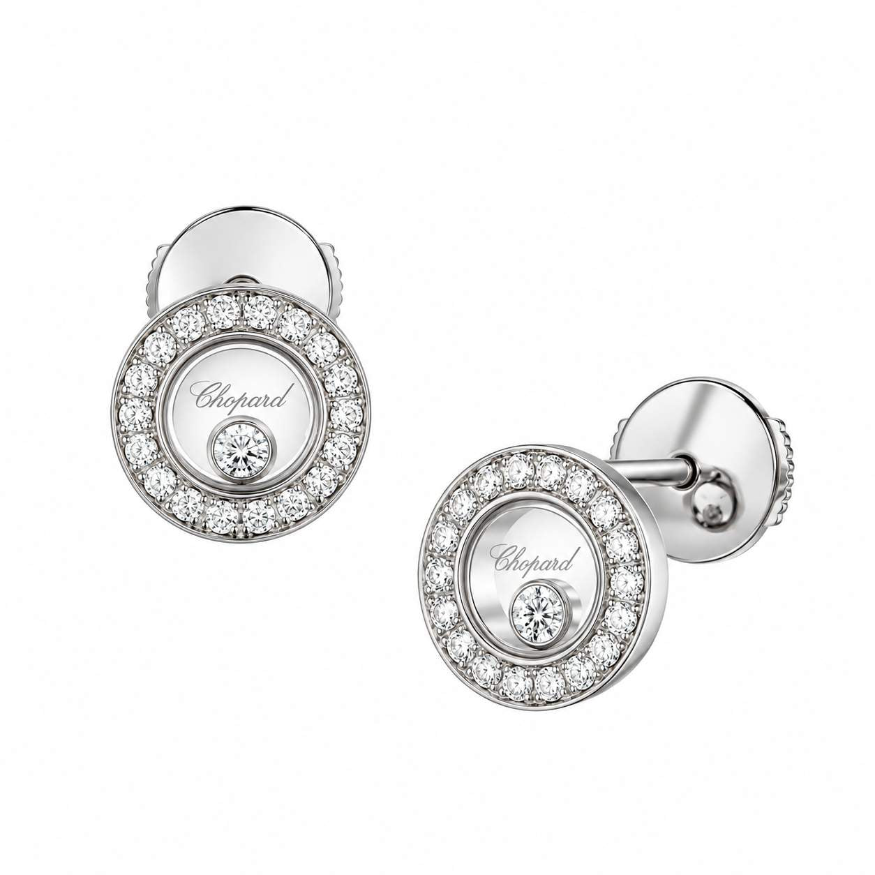 Chopard Happy Icon Round Stud Earrings