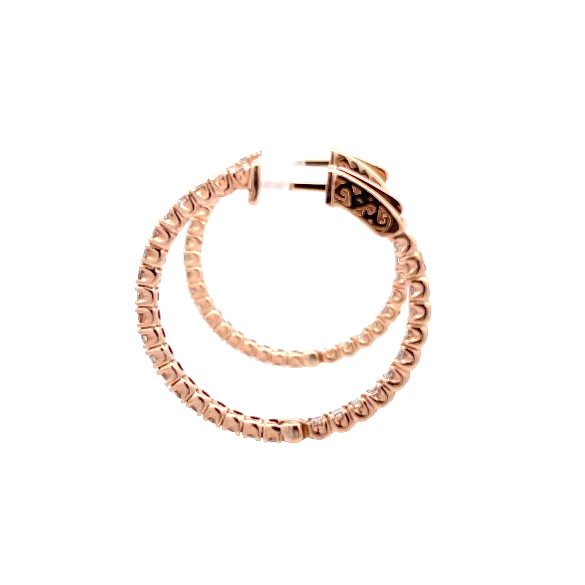 Diamond Hoop Earrings