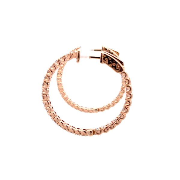 Diamond Hoop Earrings