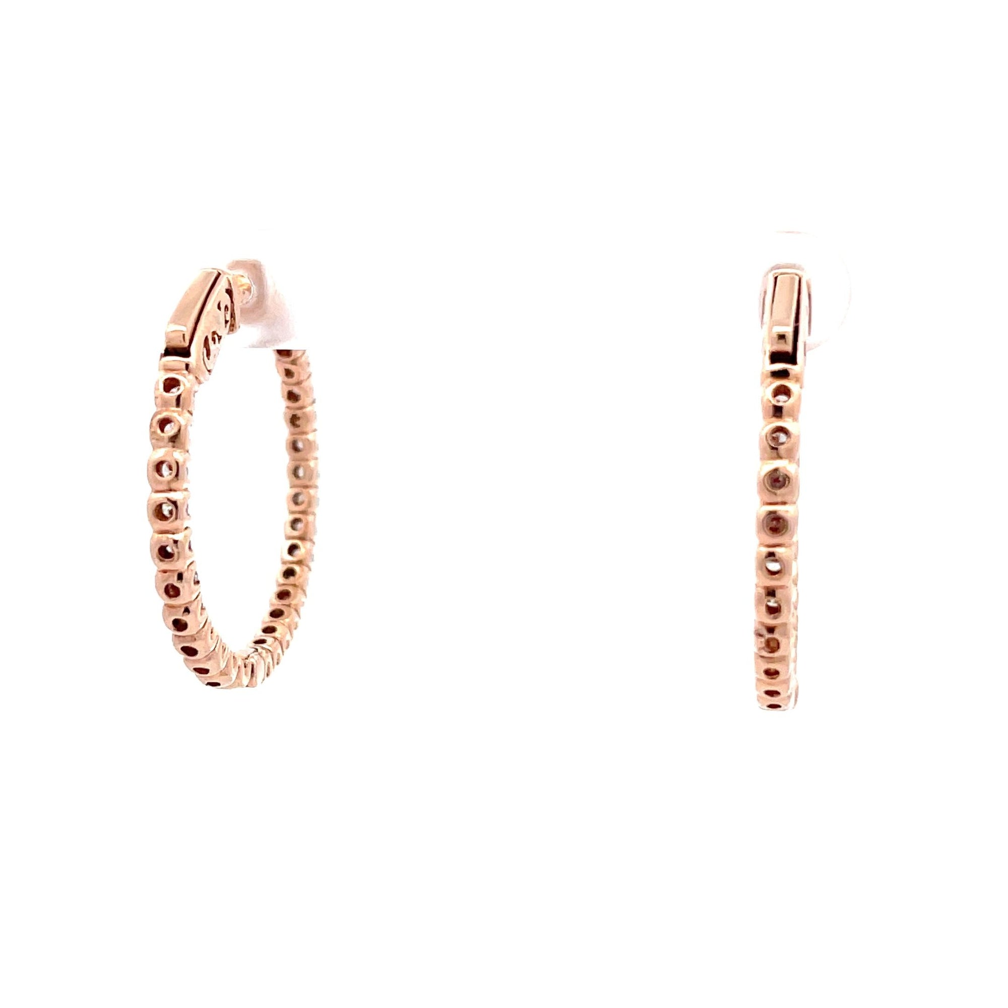 Diamond Hoop Earrings