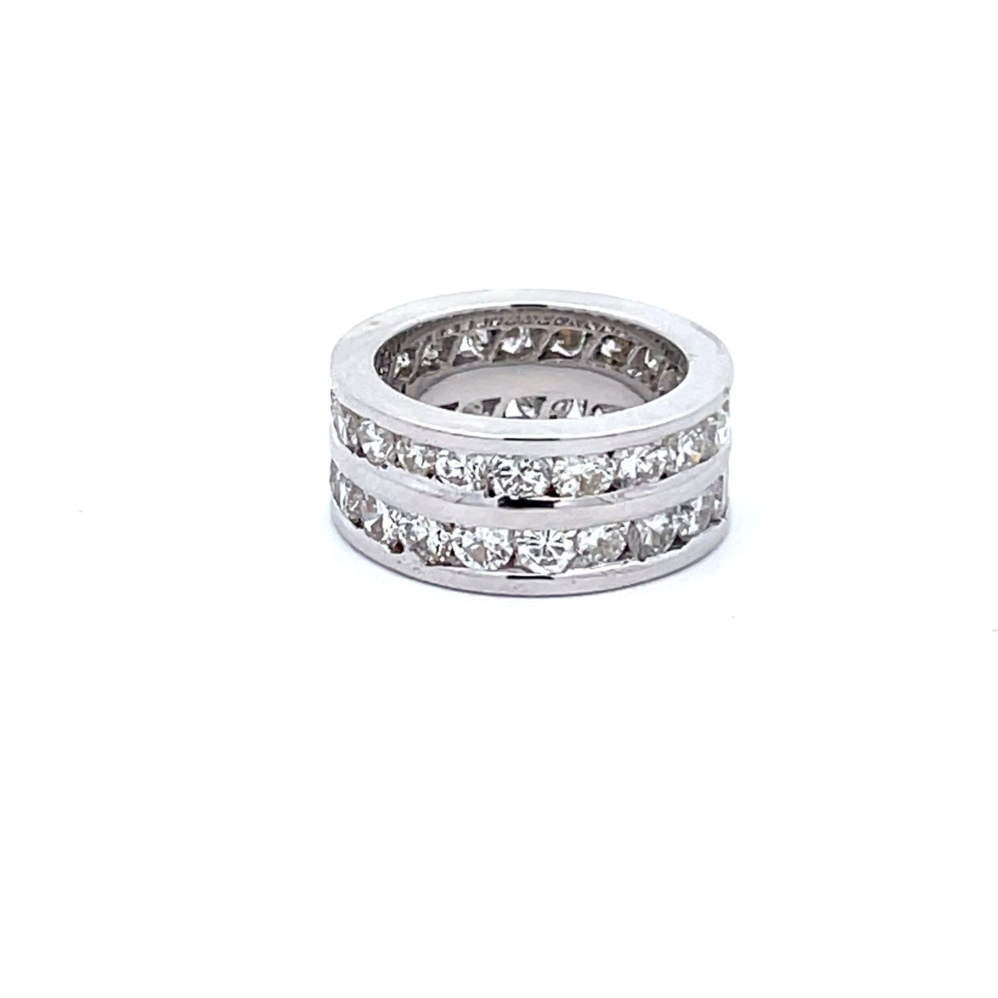 Double Diamond Wedding Band