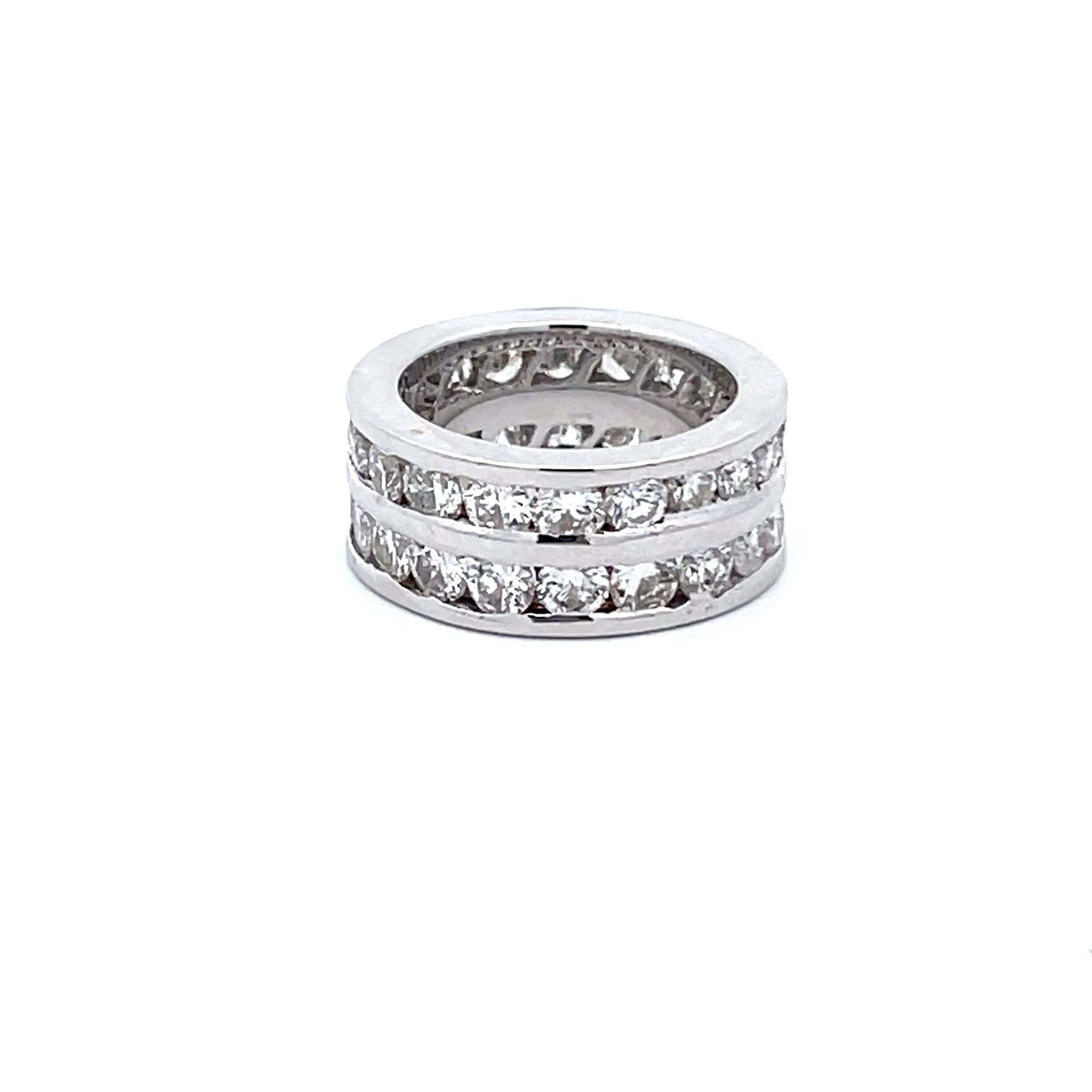 Double Diamond Wedding Band
